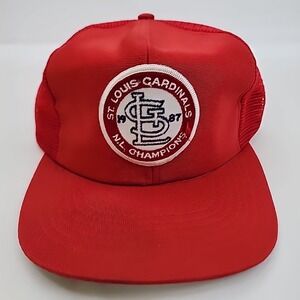 1987 St. Louis Cardinals NL Champ Trucker Snapback Hat